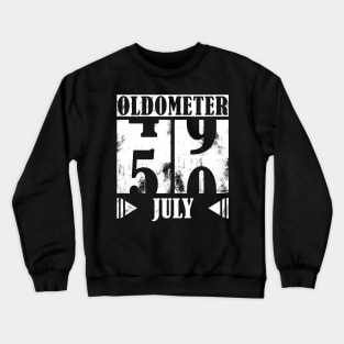 Oldometer 50th Birthday - July Crewneck Sweatshirt